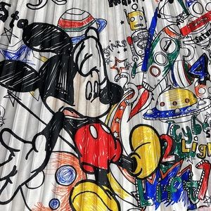 Disney Pleated Maxi Skirt Small Multi